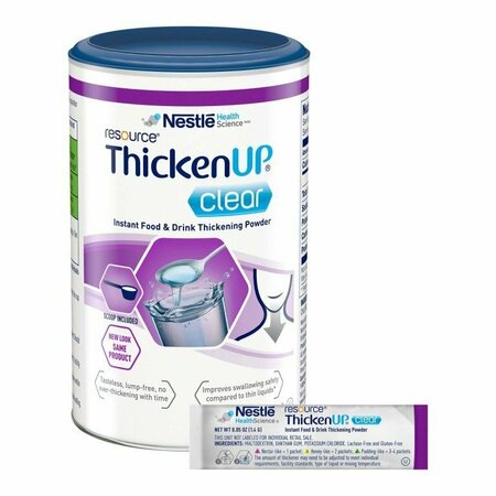 THICKENUP CLEAR Food and Beverage Thickener, 4.4oz Canister, 12PK 12498403